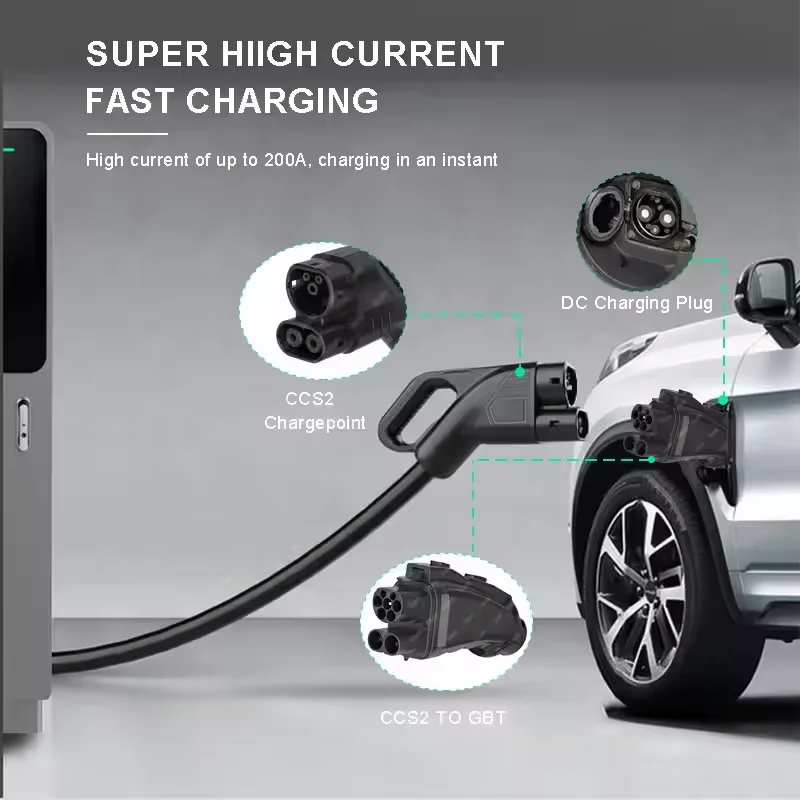 EV DC Charger 200A 250A 1000V  - đánh giá và giá Gb/T To Ccs2 200A Fast Charging Adapter