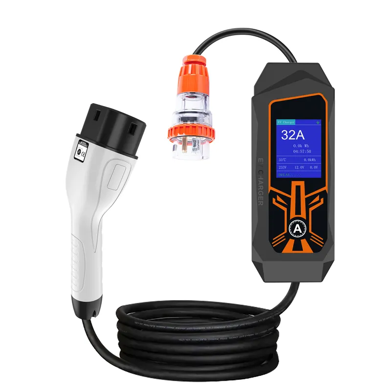 AP01 Portable EV Charger 32A 7 - đánh giá và giá Portable Ev Charger 32A Type 2 Cee Plug