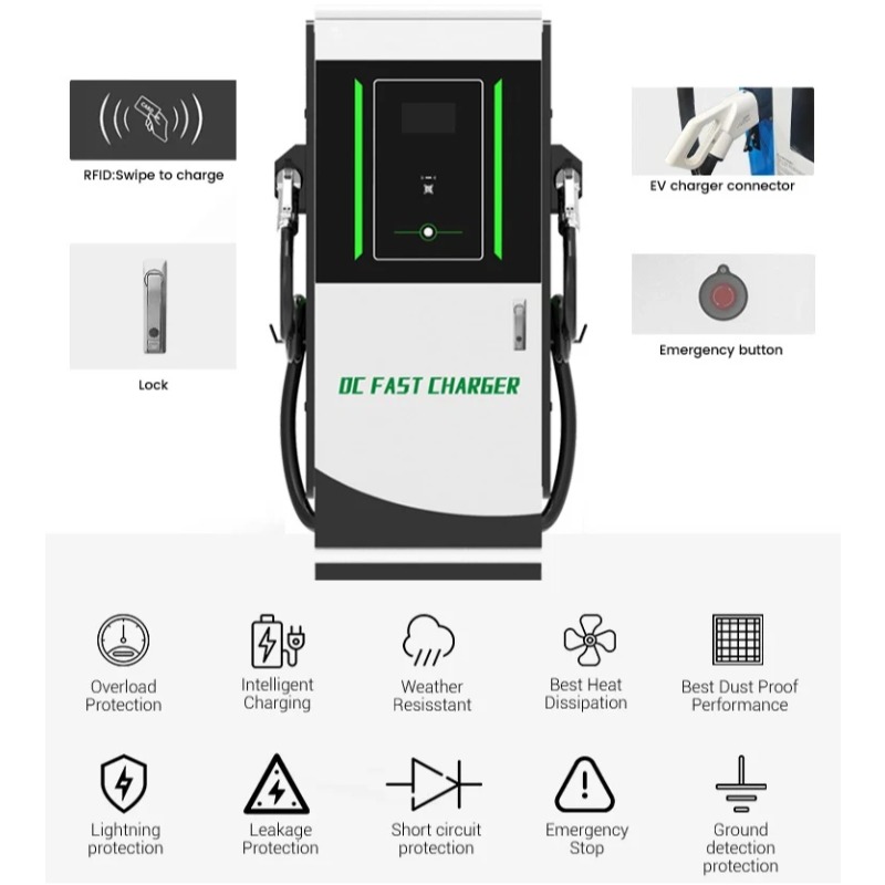 DC EV Charging Station 30kW Wa - đánh giá và giá Dc Fast Charger 30Kw Wallbox Commercial