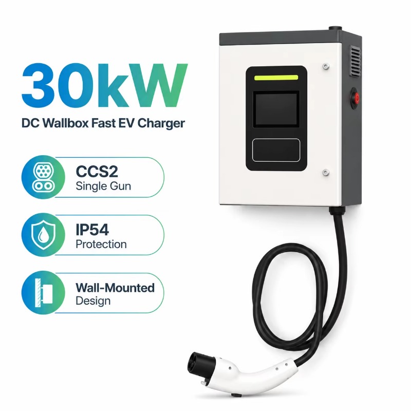 Customized 30kW CCS2 DC Fast E - đánh giá và giá Dc Fast Charger 30Kw Wallbox Commercial